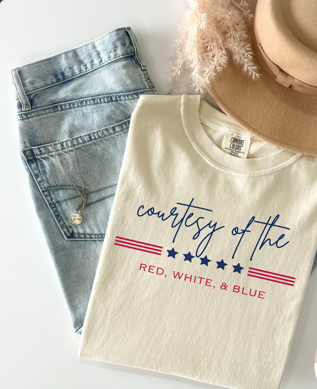 Courtesy of the Red, White & Blue- Washed Denim