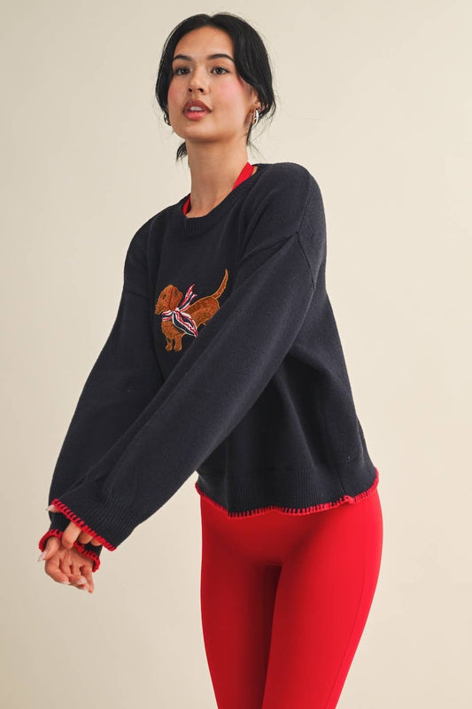 Patriotic Dachshund Sweater