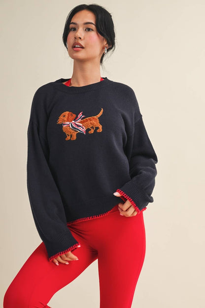 Patriotic Dachshund Sweater