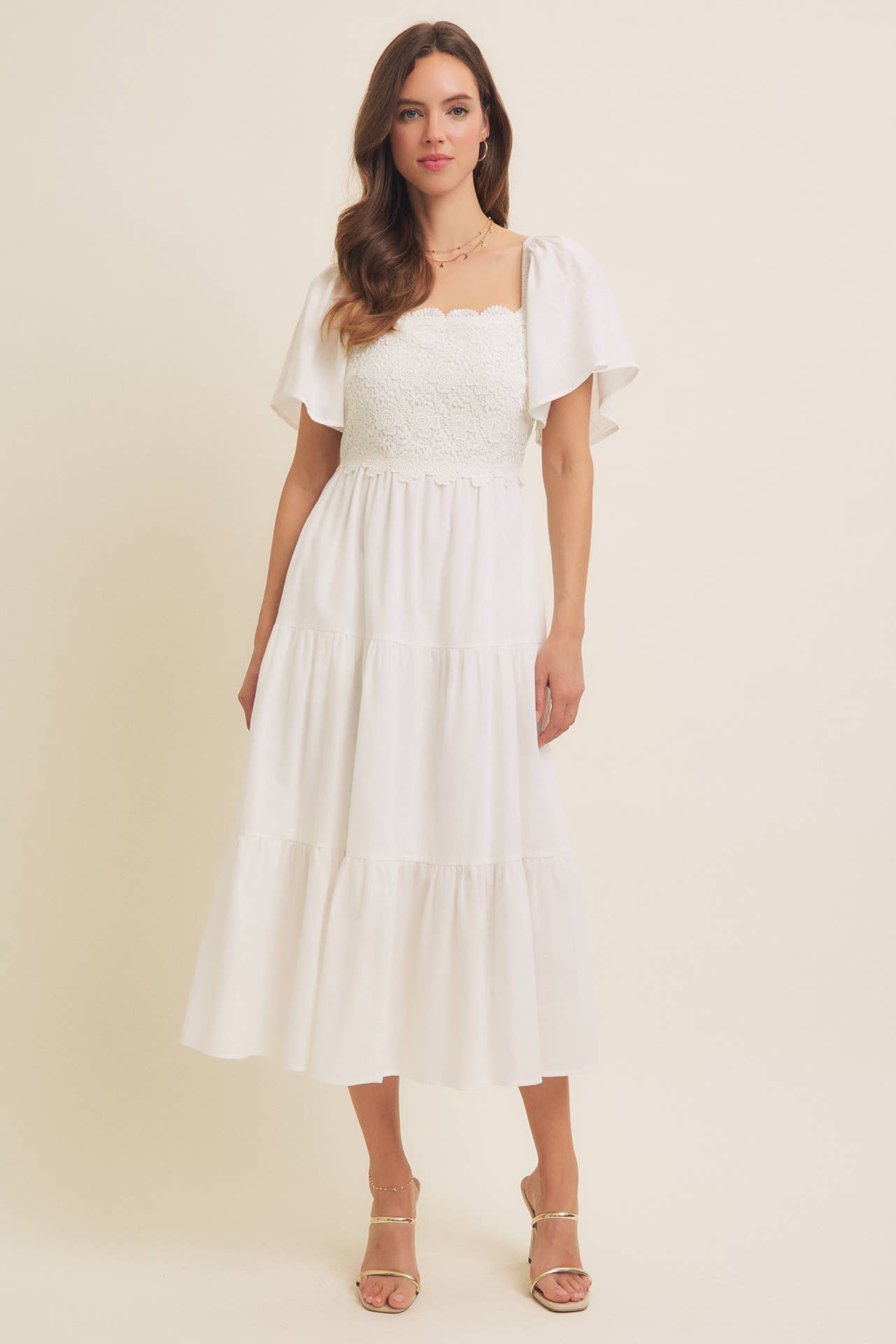 Essence Of Summer Crochet Midi Dress