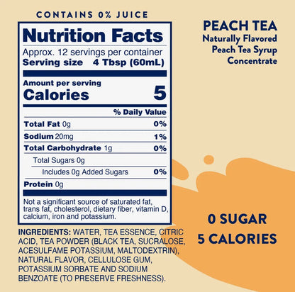 Skinny Peach Tea Syrup