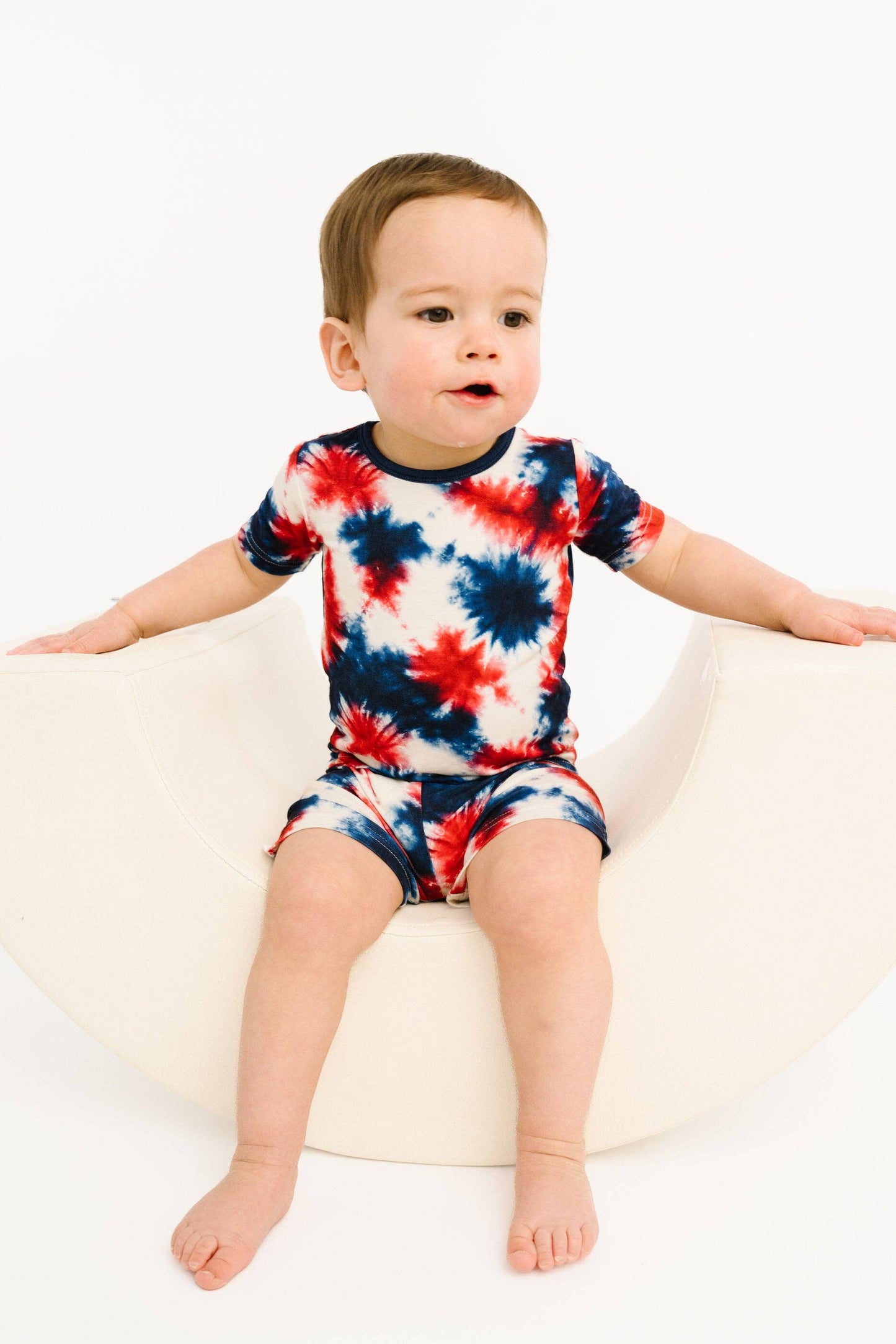 Firecracker Tie Dye Bamboo Shorts Set