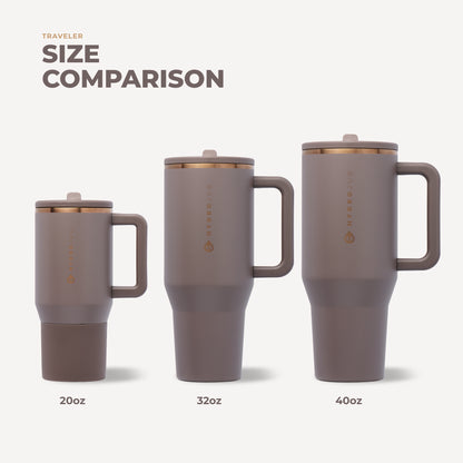 Clay HydroJug 40 oz Traveler Tumbler