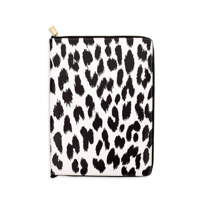 Kate Spade Notepad Zip Folio- Modern Leopard