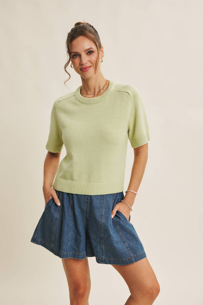 Reagan Sweater Top- White