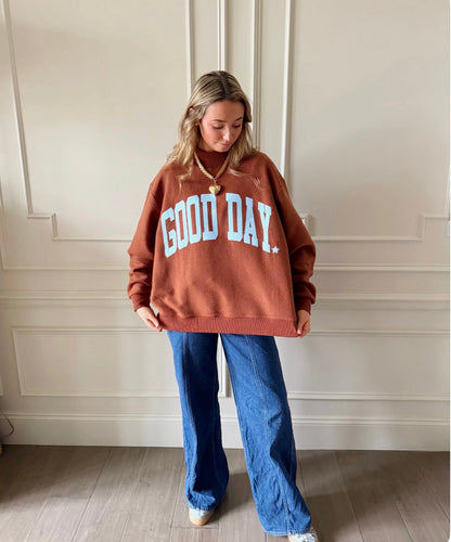 Good Day 2-Sided Mock Sweatshirt