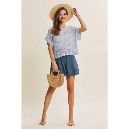 Summer Denim Flared Shorts