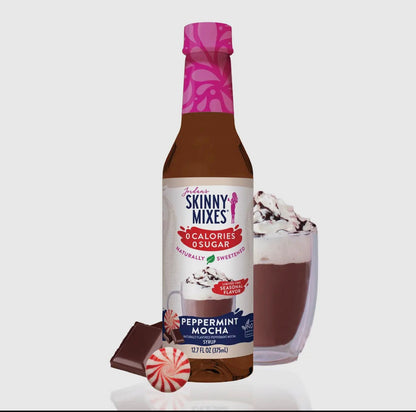 Skinny Naturally Sweetened Peppermint
Mocha Syrup