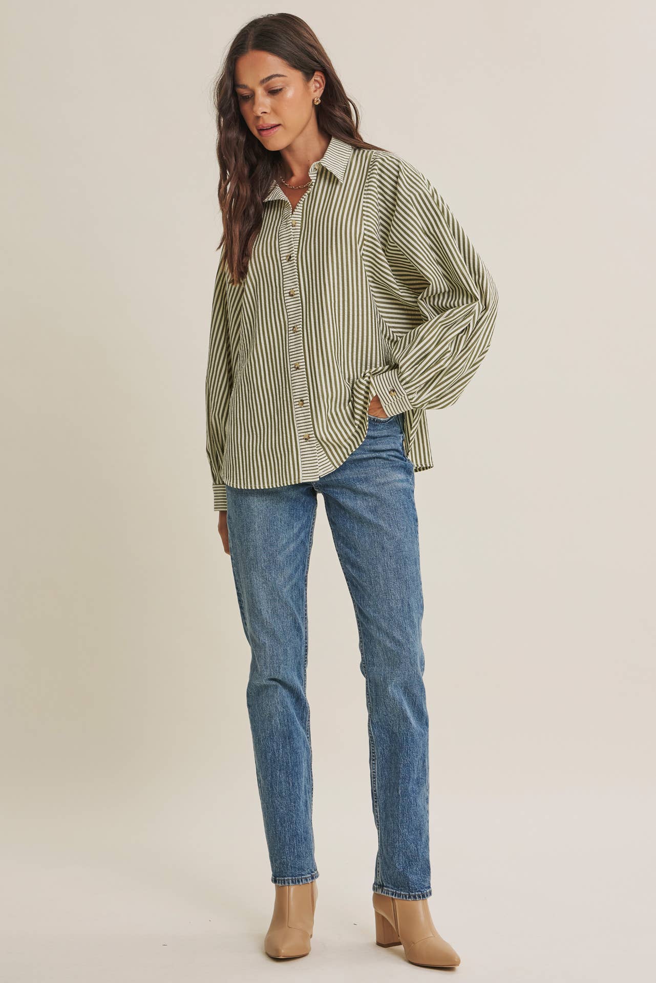 French Cafe Button Down
