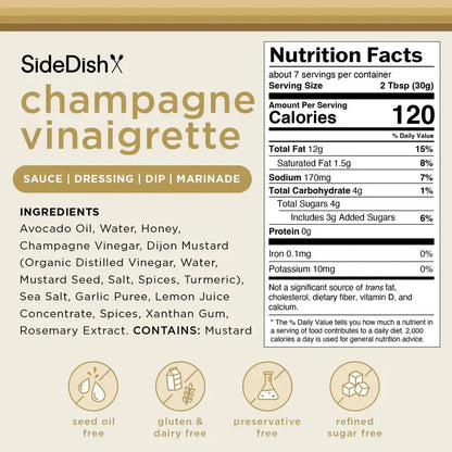 Side Dish Champagne Vinaigrette Dressing & Dip