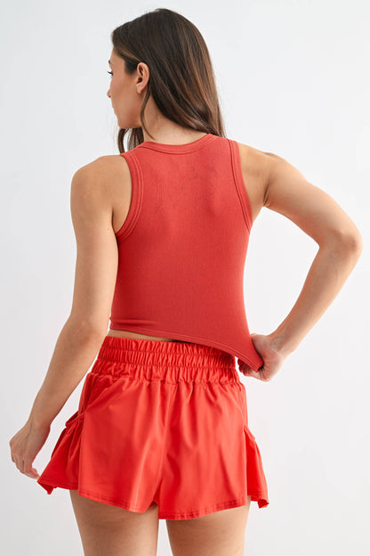 FlexForm Seamless Muscle Tank-Ruby