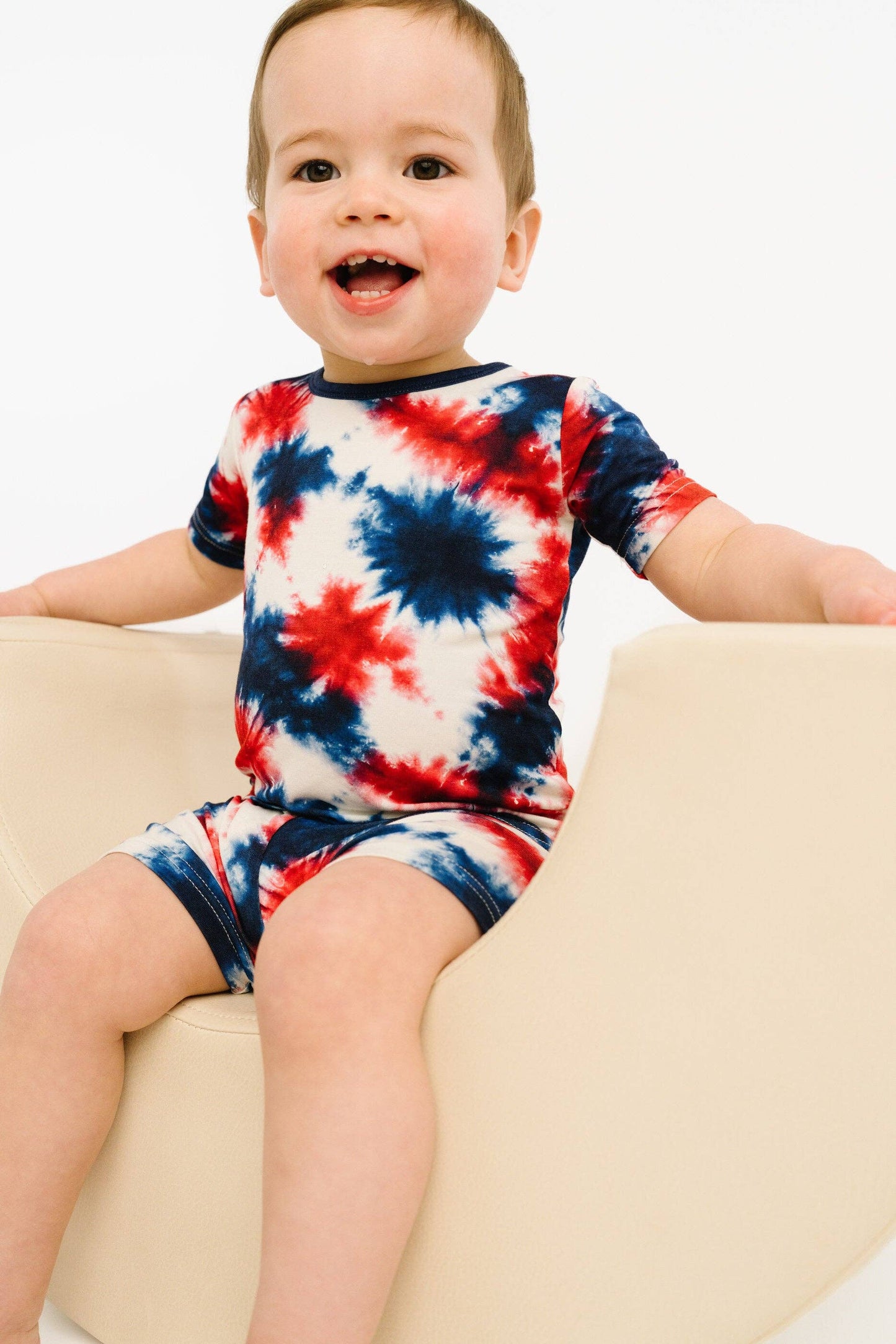 Firecracker Tie Dye Bamboo Shorts Set