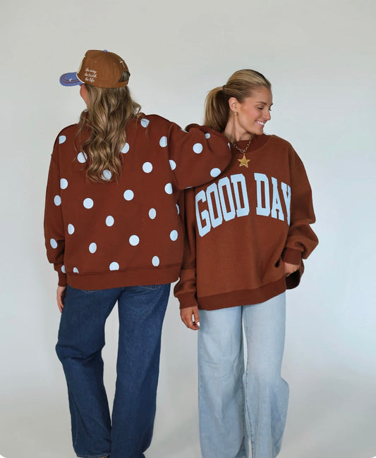 Good Day 2-Sided Mock Sweatshirt