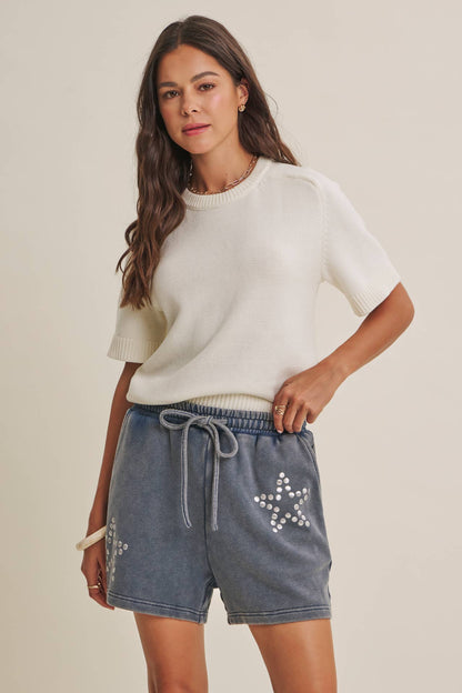 Reagan Sweater Top- White