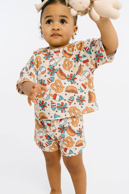4th of July Snacks Slouchy Set