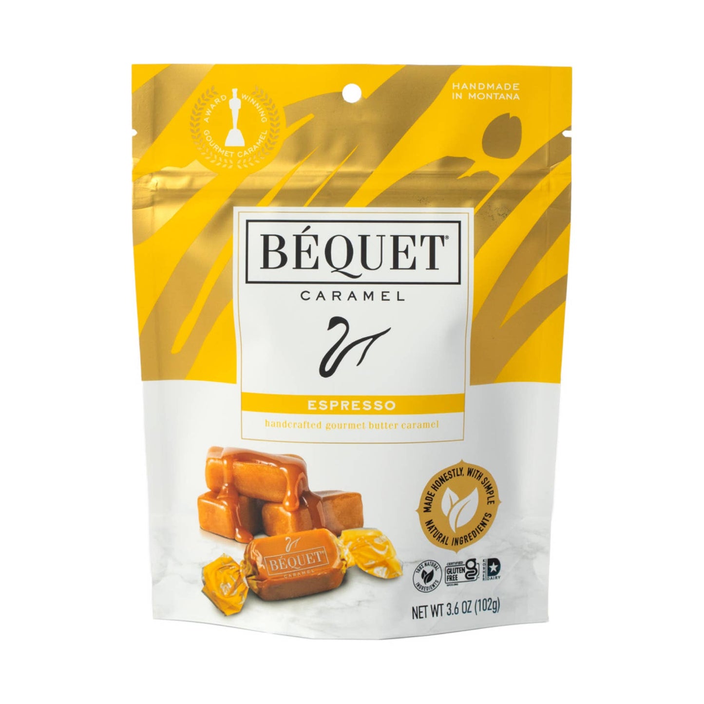 Béquet Gourmet Caramel 3.6 oz Pouch: Green Apple