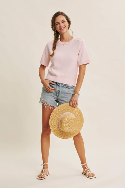 Reagan Sweater Top- White