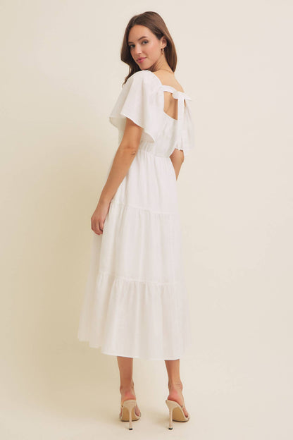 Essence Of Summer Crochet Midi Dress