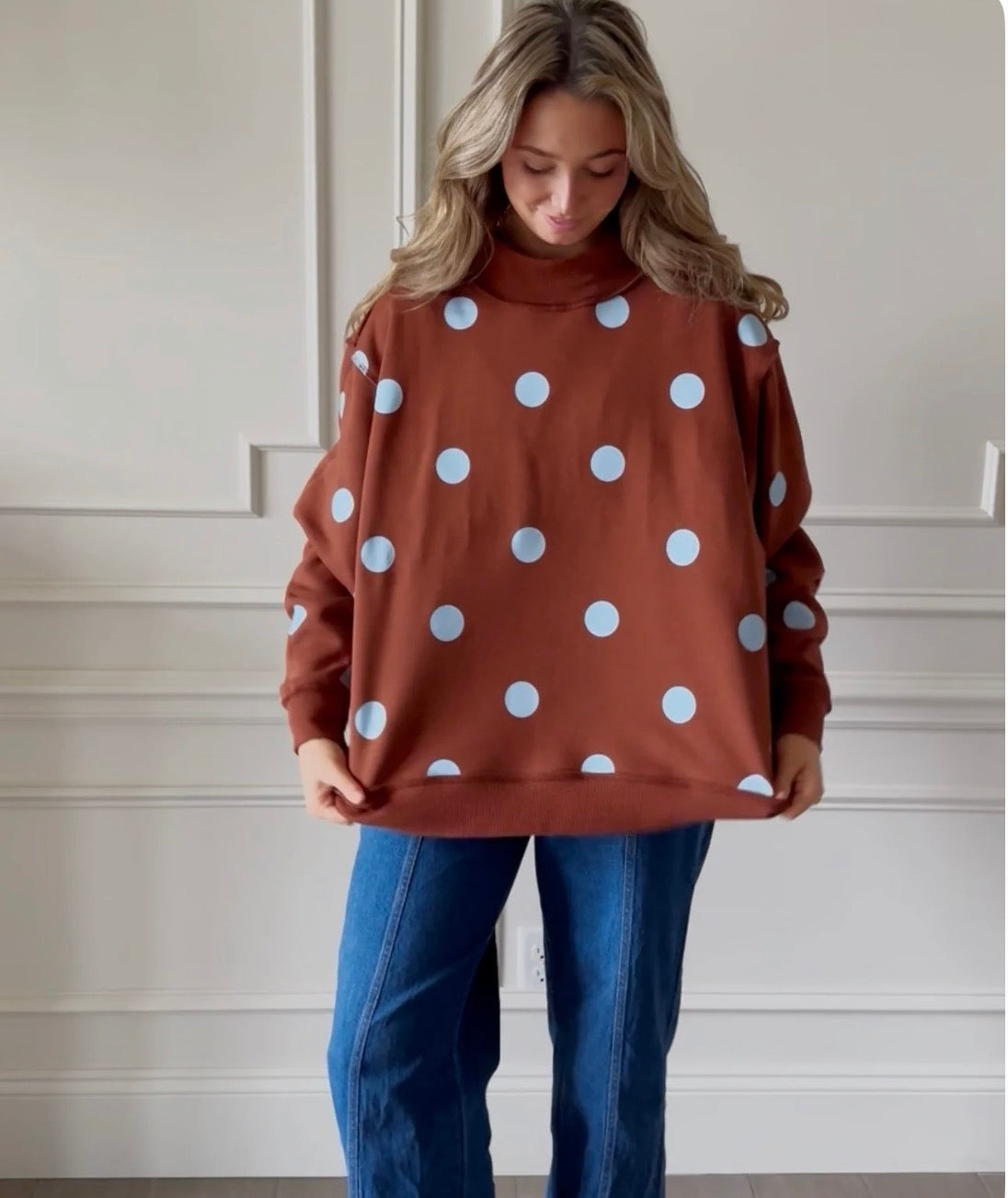 Good Day 2-Sided Mock Sweatshirt