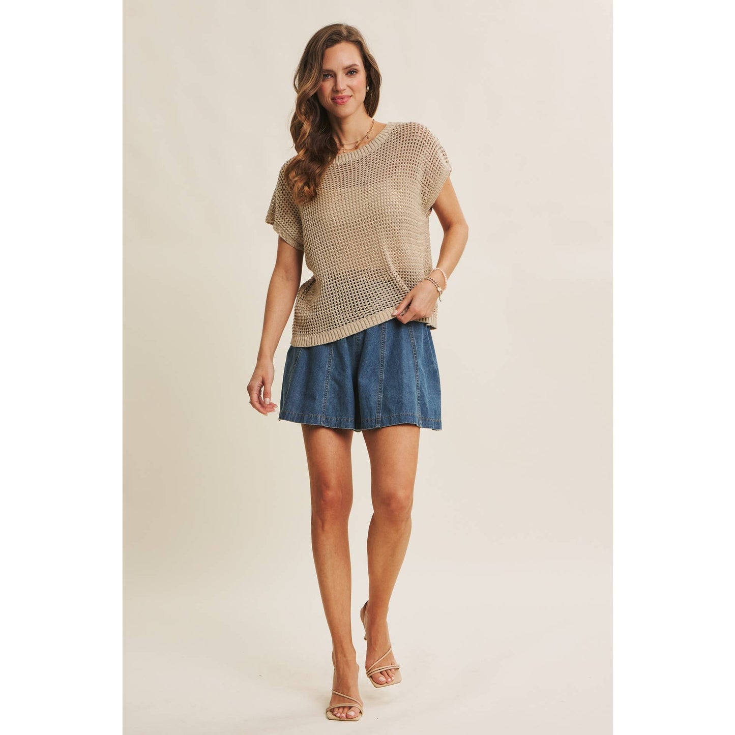 Summer Denim Flared Shorts