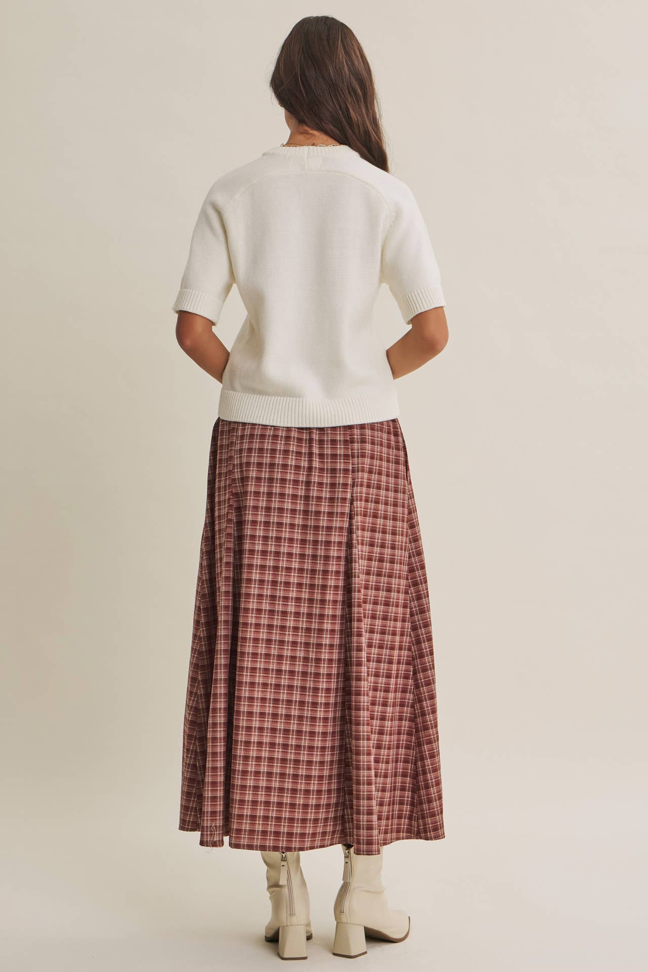 Reagan Sweater Top- White