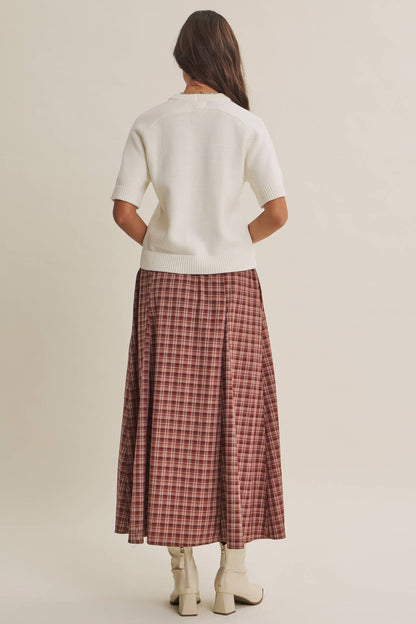Reagan Sweater Top- White