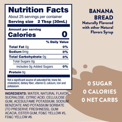 Skinny Banana Bread Syrup
