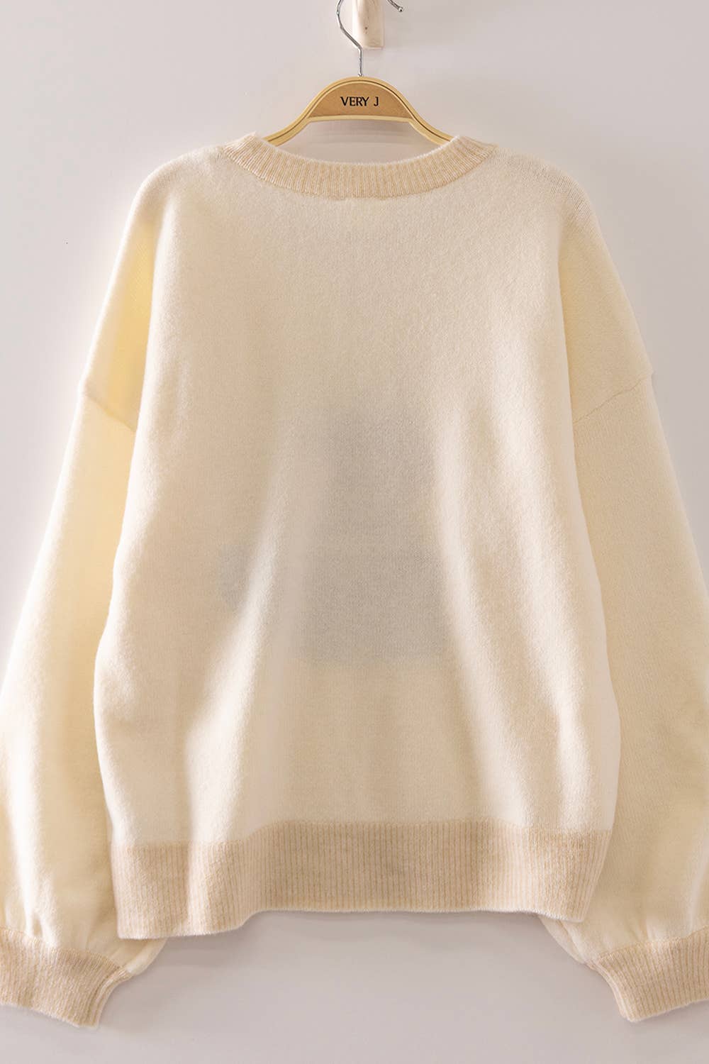 Doodle Knit Sweater- Ivory