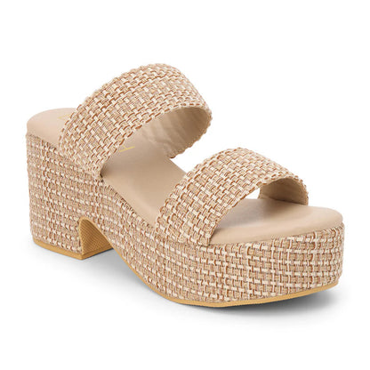 Matisse Ocean Ave Platform Sandal- Tan Multi