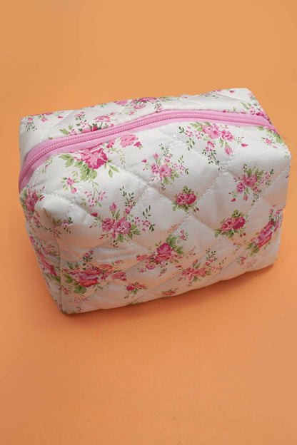 FLORAL TOILE PATTERN MAKEUP COSMETIC POUCH BAG | 40P562: G