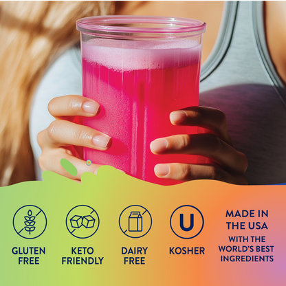 Skinny Strawberry Dragon Fruit Energy Syrup - 375ml