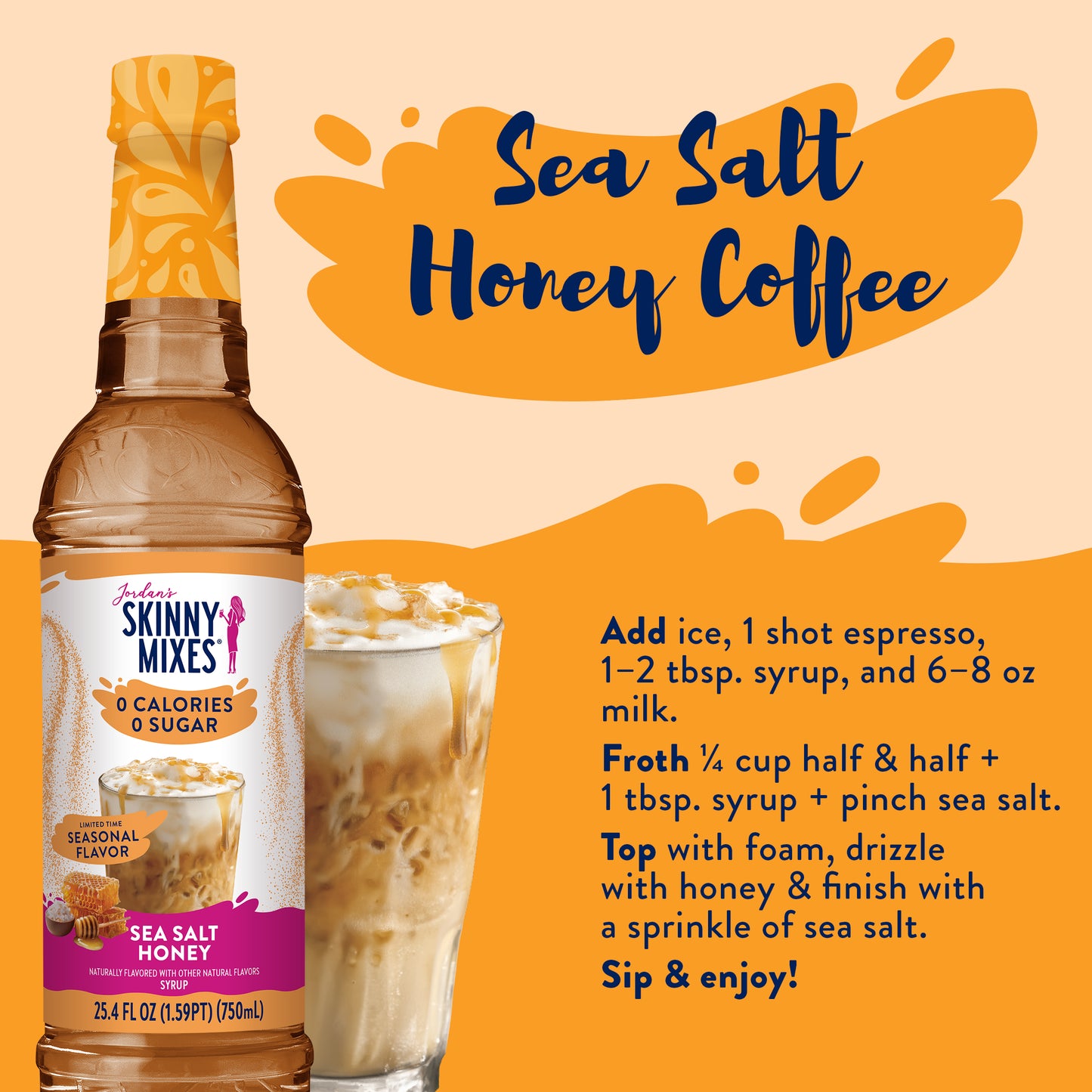 Skinny Sea Salt Honey Syrup